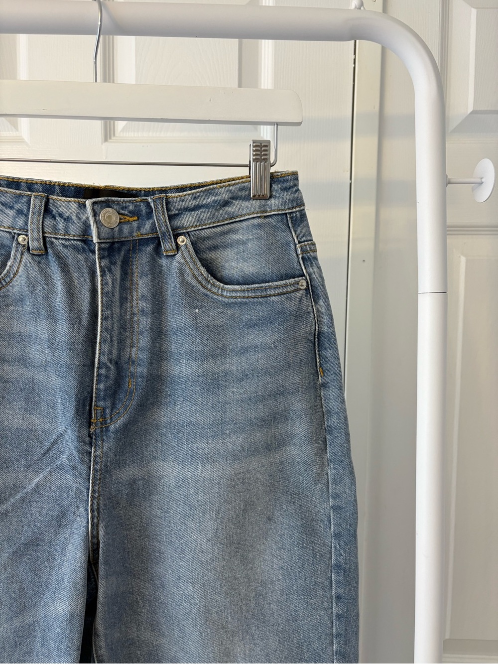 Vero Moda Blue 90s Style HighRise Mom Denim Jeans Size 27 Cotton - Picture 11 of 16